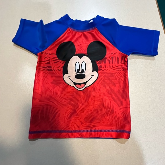 EUC Toddler Boys Mickey Mouse rash guard set - 2T - Picture 2 of 3
